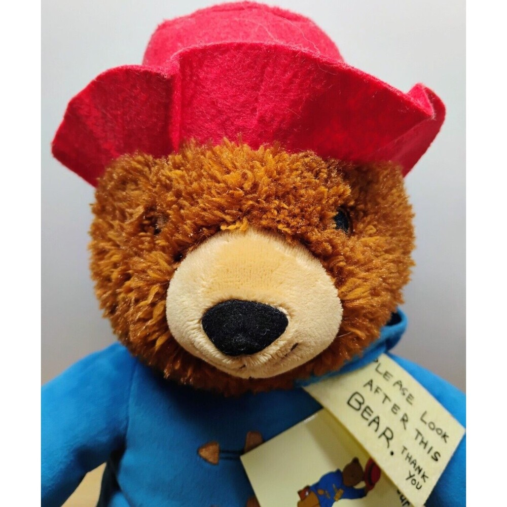 Paddington Bear Kohls Cares Stuffed Plush 14" Teddy Blue Red Hat - Picture 3 of 5
